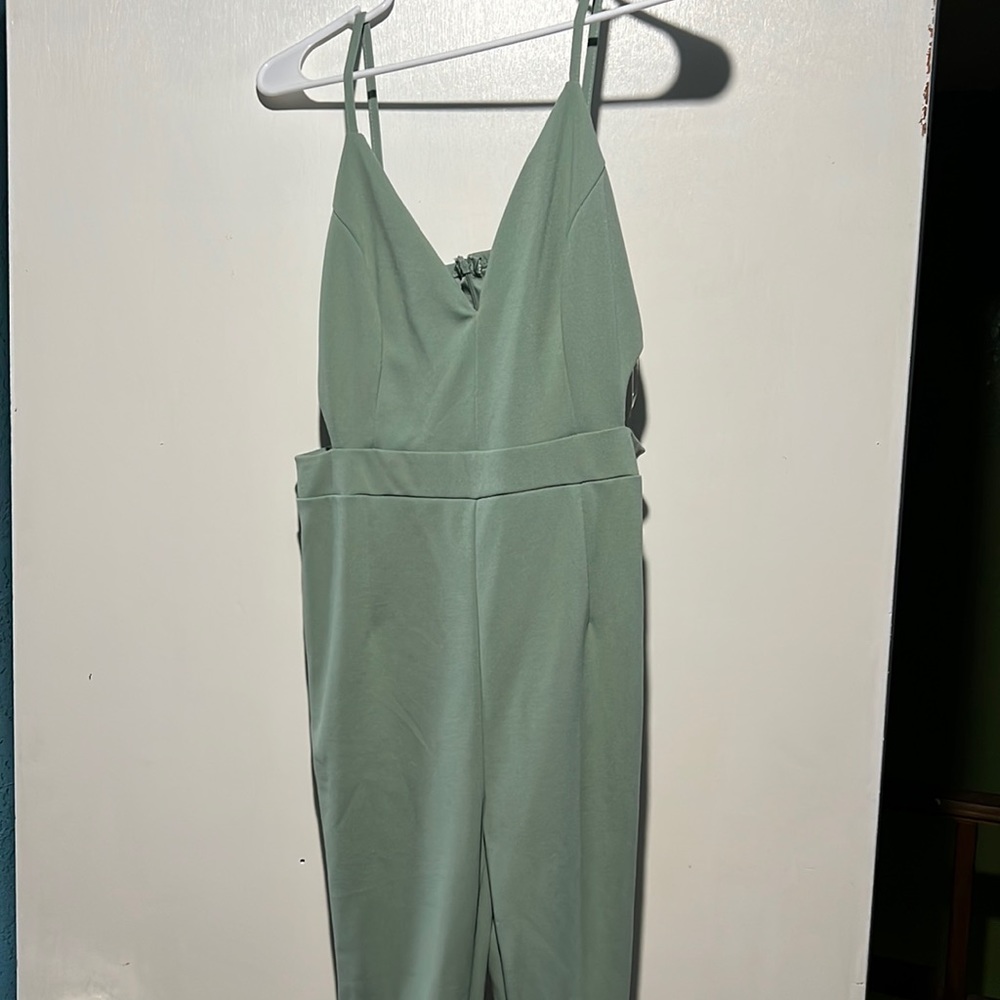 Green jumpsuit